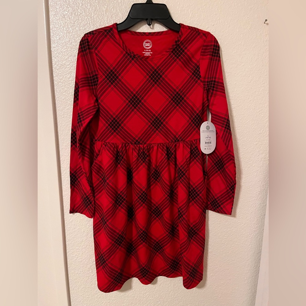 Red Plaid Dress